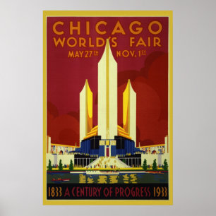 1933 Weltmesse 36 x 24 Poster