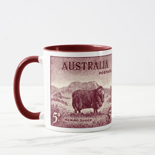 1934 Australian Merino Sheep Tasse (Links)