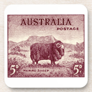 1934 Australisches Merinoschaf Untersetzer