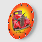 1934 CHEVROLET GROßE WANDUHR (Winkel)