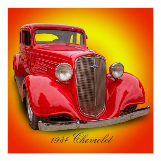 1934 CHEVROLET POSTER (Vorderseite)