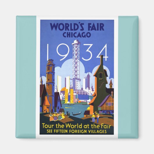 1934 Chicago World's Fair Magnet (Vorne)