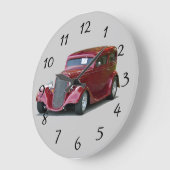 1934 Customized Hot Rod Cup Große Wanduhr (Winkel)