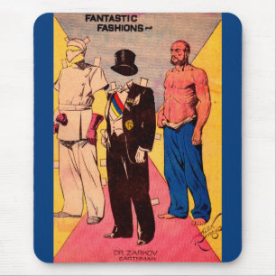 1934 Dr. Zarkov Papier Puppe Flash Gordon Mousepad