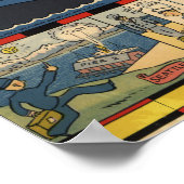 1934 Gebiet von Alaska Karte Poster (Ecke)