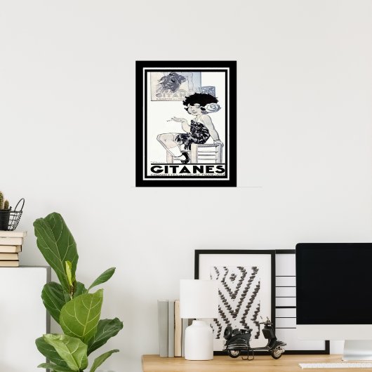 1934 Gitanes French Cigarette Ad Poster (Heimbüro)