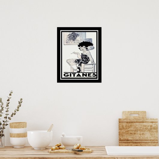 1934 Gitanes French Cigarette Ad Poster (Küche)