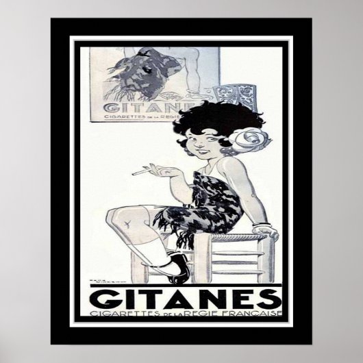 1934 Gitanes French Cigarette Ad Poster (Vorne)