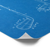 1934 Golf Club Leiter Patent Art Zeichnend Print Poster (Ecke)