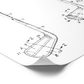 1934 Golf Club Leiter Patent Art Zeichnend Print Poster (Ecke)