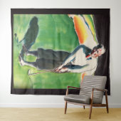 1934 Golf spielender Druck Wandteppich (Beispiel (Horizontal))