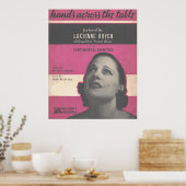 1934 Hände über die Tabelle Poster (Küche)