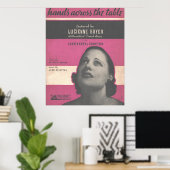1934 Hände über die Tabelle Poster (Heimbüro)