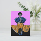 1934 hübsche Dame mit Chesterfield Postkarte (Stehend Vorderseite)