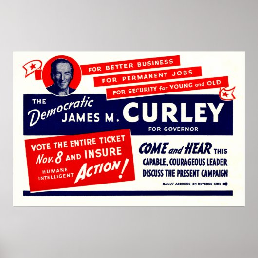 1934 James Michael Curley Poster (Vorne)