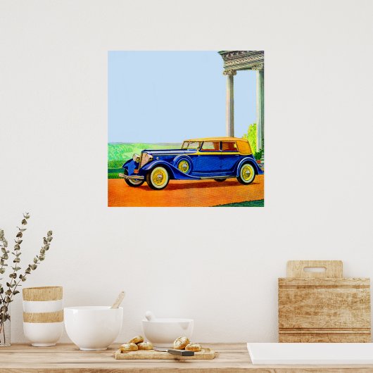 1934 Lincoln-Modell KA Poster (Küche)