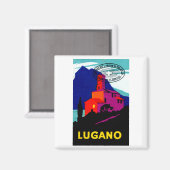 1934 Lugano Philatelic Poster Magnet (Vorderseite/Rückseite)