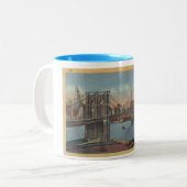 1934 NY Brooklyn Bridge Tasse (Vorderseite Links)