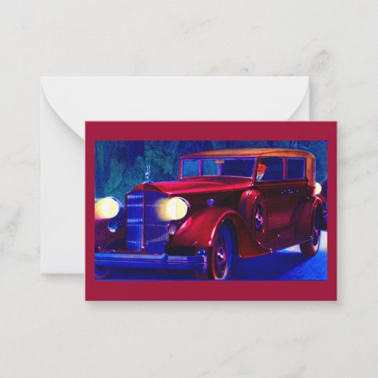 1934 Packard Automobil Mitteilungskarte (Vorderseite)
