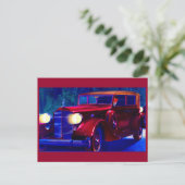 1934 Packard Automobil Postkarte (Stehend Vorderseite)