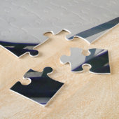 1934 Riley 9 Lynx Tourer bei der Kathedrale von We Puzzle (Seite)