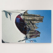 1934 Riley 9 Lynx Tourer bei der Kathedrale von We Puzzle (Horizontal)