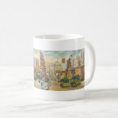 1934 San Francisco, Postkarte CA Leinen Kaffeetasse (VorderseiteRechts)