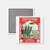 1934 Tripolitania 1 Briefmarke Lire Magnet (Vorderseite/Rückseite)