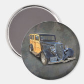 1934 VINTAG WOODIE MAGNET (Vorderseite/Rückseite)