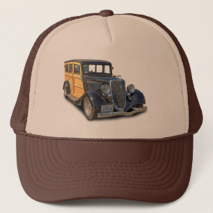 1934 VINTAGES WOODIE TRUCKERKAPPE