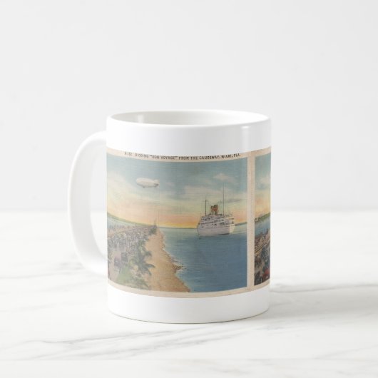 1934 vom Damm Miami, FL Kaffeetasse (Vorderseite Links)
