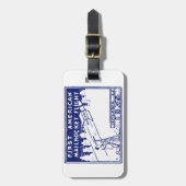 1935 American Rocket Mail Gepäckanhänger (Vorderseite vertikal)