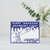 1935 American Rocket Mail Postkarte (Stehend Vorderseite)
