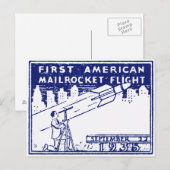 1935 American Rocket Mail Postkarte (Vorne/Hinten)