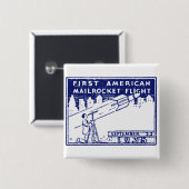 1935 Amerikanische Raketenpost Button (Vorne & Hinten)