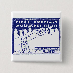 1935 Amerikanische Raketenpost Button