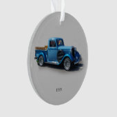 1935 Blauer Lkw-Acrylschmuck Ornament (Vorderseite)