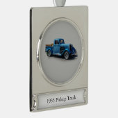 1935 Blauer Lkw-Banner Banner-Ornament Silber (Rechts)