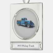 1935 Blauer Lkw-Banner Banner-Ornament Silber (Links)