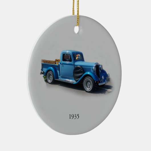 1935 Blauer Lkw-Verzierung Keramik Ornament (Rechts)