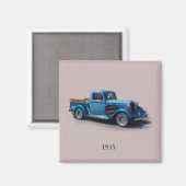 1935 Blue Truck Magnet (Vorderseite/Rückseite)