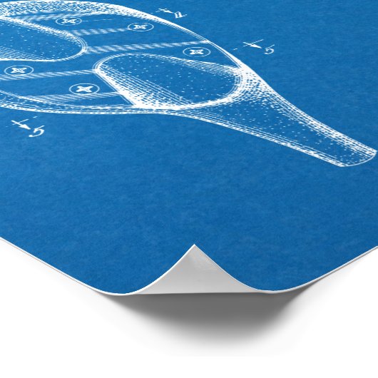 1935 Driver Golf Club Patent Art Zeichnend Print Poster (Ecke)