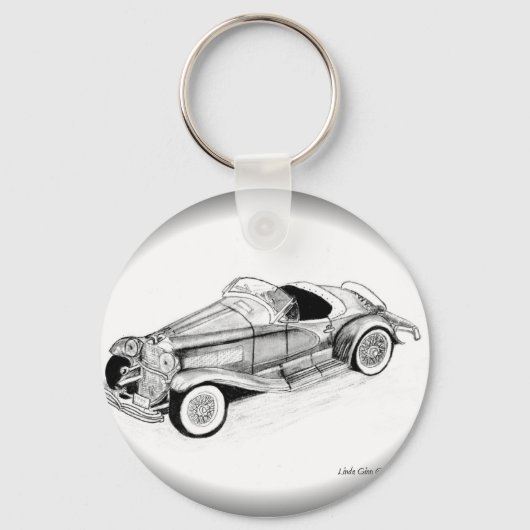 1935 Duesenberg SSJ Roadster Schlüsselanhänger (Vorderseite)