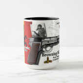 1935 hallo Power-Pistolen-Kaffee-Tasse brünierend Tasse (Zentrum)