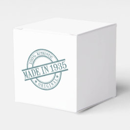 1935 in Circular Briefmarke Style Logo-Party Geschenkschachtel