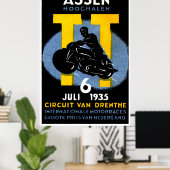 1935 Internationale Motorradrennen Poster (Heimbüro)