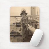 1935 jugendlicher Cowboy an Bord Mousepad (Mit Mouse)