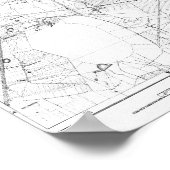 1935 Karte Warschaus Polen Poster (Ecke)