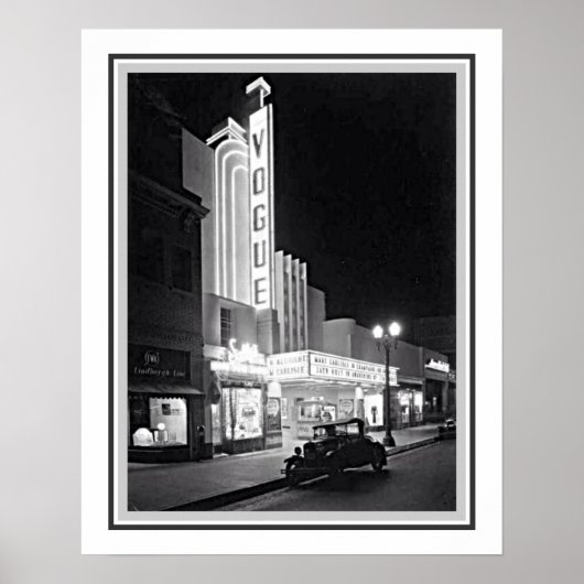 1935 LA Vogue Theater Poster (Vorne)