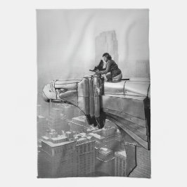 1935 MARGARET BOURKE NEW YORK CITY VINTAGES FOTO GESCHIRRTUCH